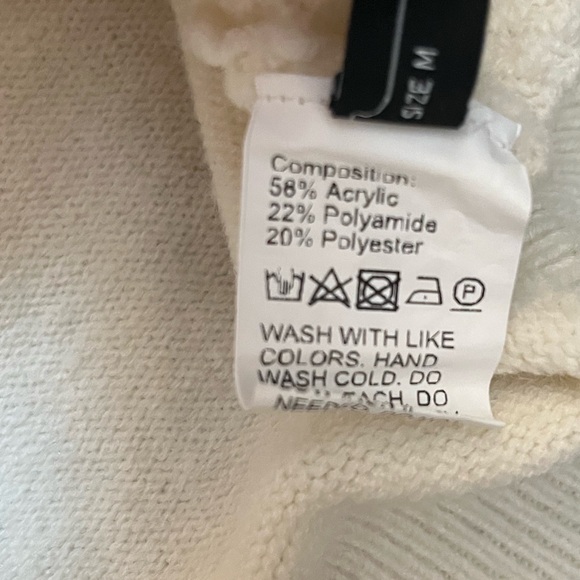 Dazy Cream and Navy Sweater - Picture 9 of 10